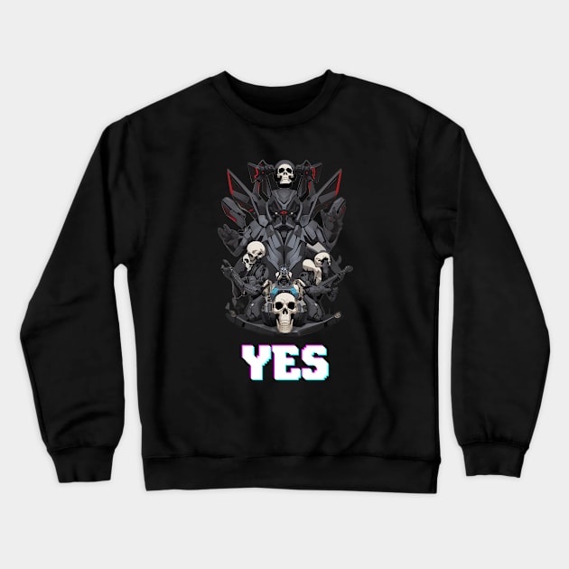 Yes Crewneck Sweatshirt by Maheswara.Momocats